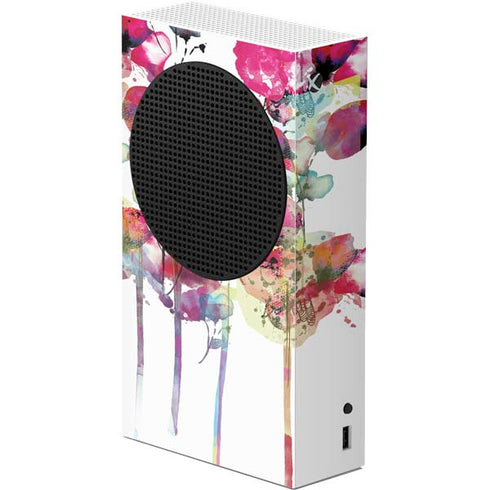 Painted Flowers Xbox Series S Console Skin