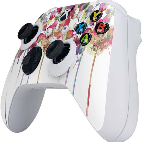 Painted Flowers Xbox Series S Controller Skin
