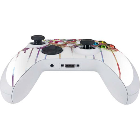 Painted Flowers Xbox Series S Controller Skin