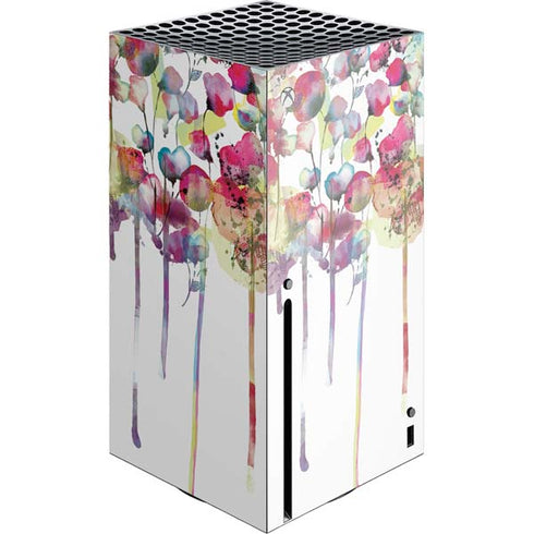 Painted Flowers Xbox Series X Console Skin