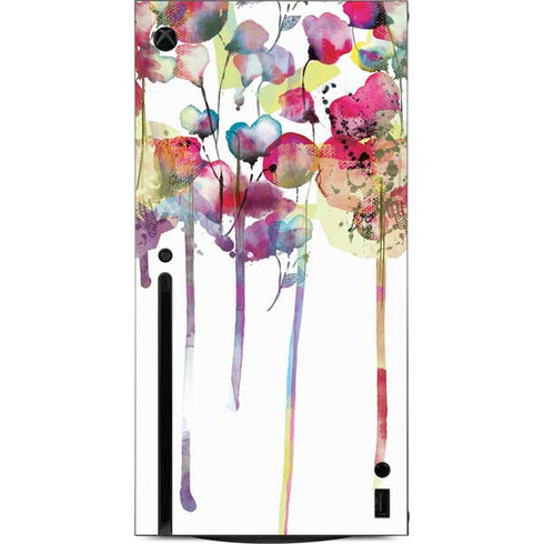Painted Flowers Xbox Series X Console Skin
