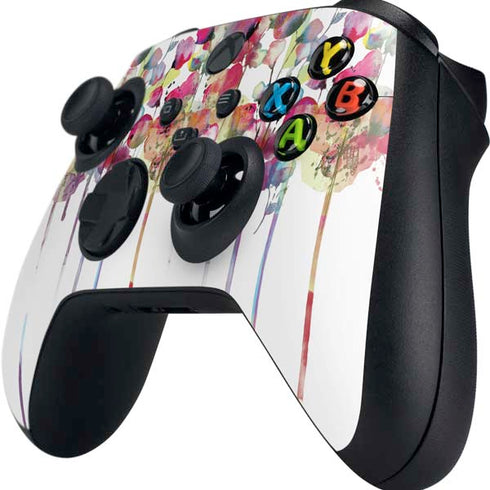 Painted Flowers Xbox Series X Controller Skin