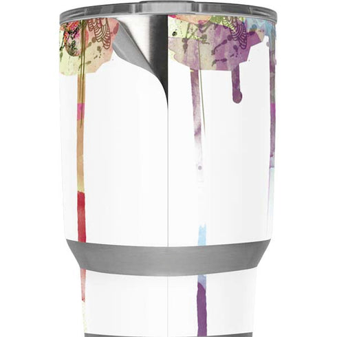Painted Flowers Yeti 20oz Tumbler Skin