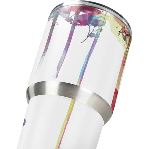 Painted Flowers Yeti 30oz Rambler Tumbler Skin