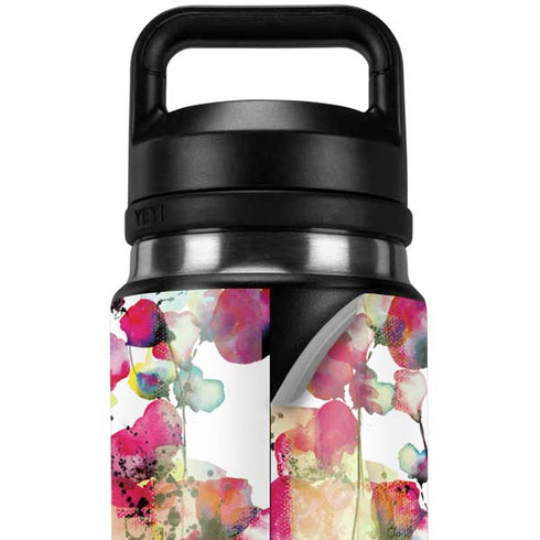 Painted Flowers YETI Rambler 26oz Bottle Skin