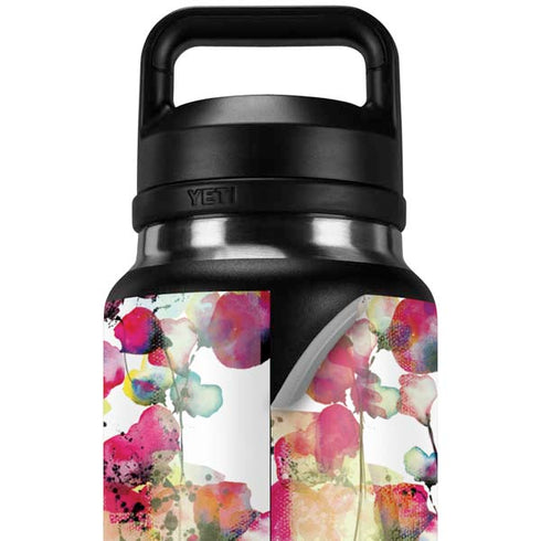 Painted Flowers YETI Rambler 36oz Bottle Skin