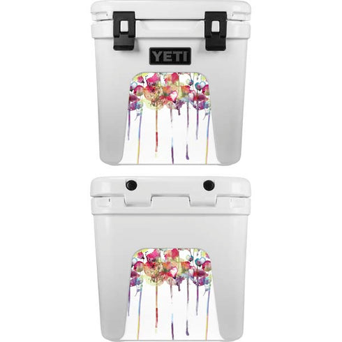 Painted Flowers YETI Roadie 24 Hard Cooler Skin