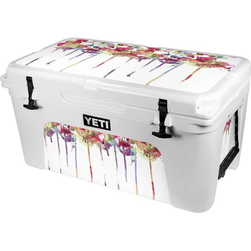 Painted Flowers YETI Tundra 65 Hard Cooler Skin