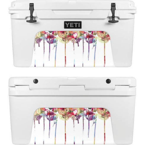 Painted Flowers YETI Tundra 65 Hard Cooler Skin