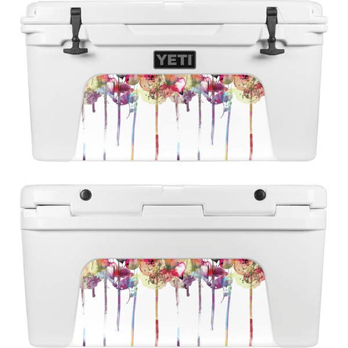 Painted Flowers YETI Tundra 75 Hard Cooler Skin