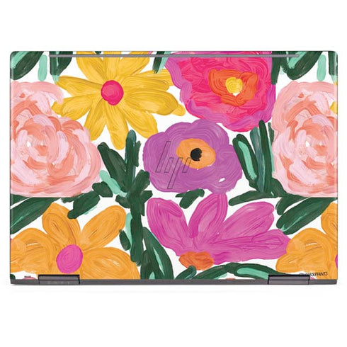 Bouffants and Broken Hearts Painterly Garden HP Envy Skin