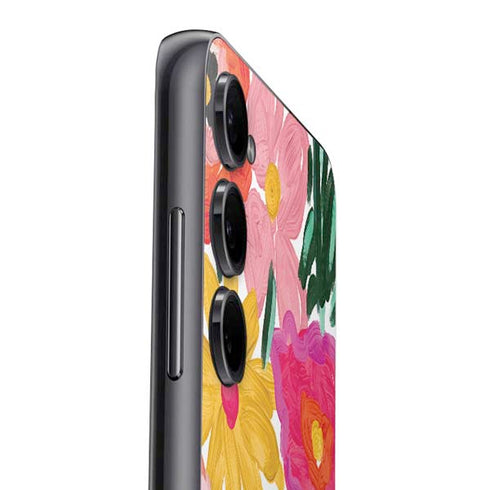 Bouffants and Broken Hearts Painterly Garden Galaxy A14 5G Skin