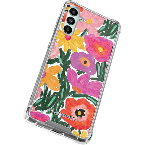 Bouffants and Broken Hearts Painterly Garden Galaxy A15 5G Clear Case
