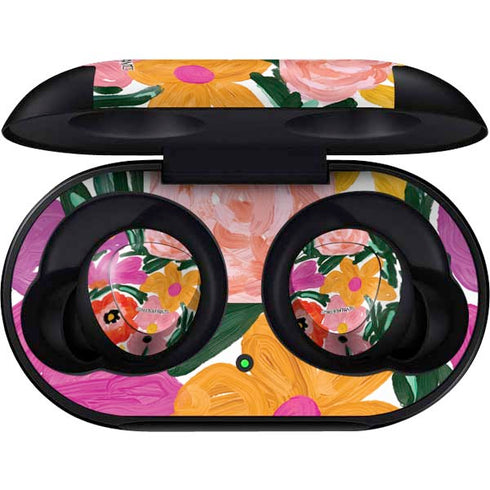 Bouffants and Broken Hearts Painterly Garden Galaxy Buds Skin