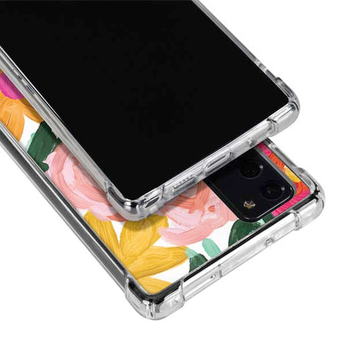 Bouffants and Broken Hearts Painterly Garden Galaxy Note20 5G Clear Case