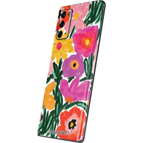 Bouffants and Broken Hearts Painterly Garden Galaxy Note20 5G Skin