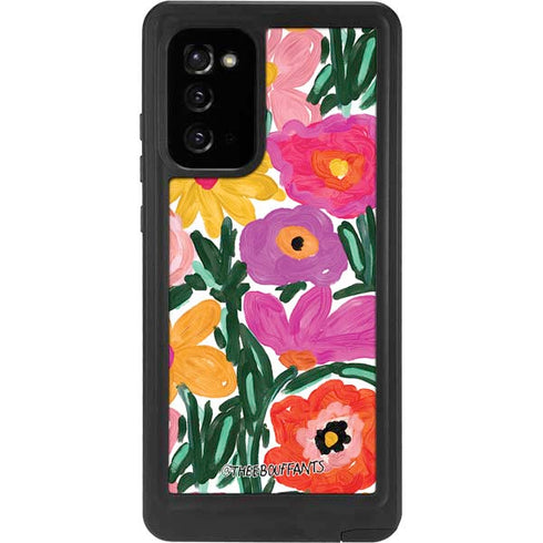 Bouffants and Broken Hearts Painterly Garden Galaxy Note20 5G Waterproof Case
