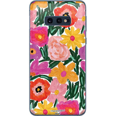 Bouffants and Broken Hearts Painterly Garden Galaxy S10e Skin