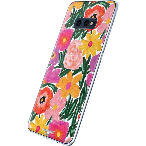 Bouffants and Broken Hearts Painterly Garden Galaxy S10e Skin