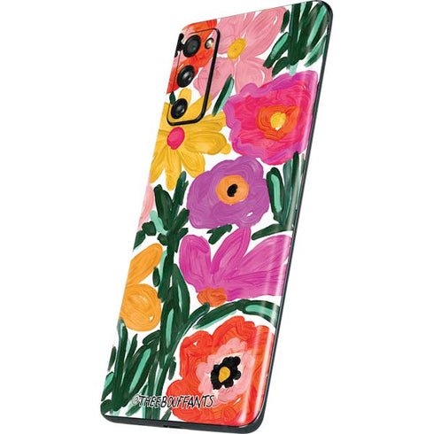Bouffants and Broken Hearts Painterly Garden Galaxy S20 Fan Edition Skin
