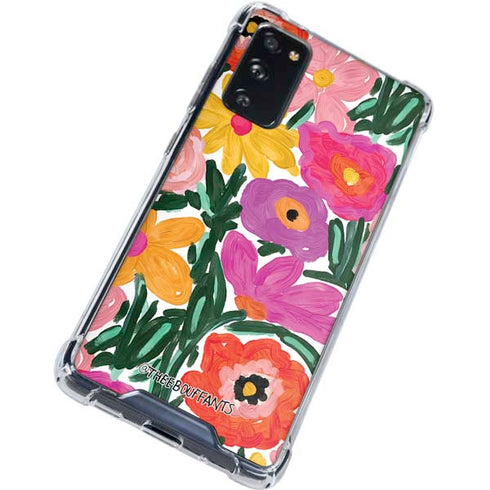 Bouffants and Broken Hearts Painterly Garden Galaxy S20 FE Clear Case