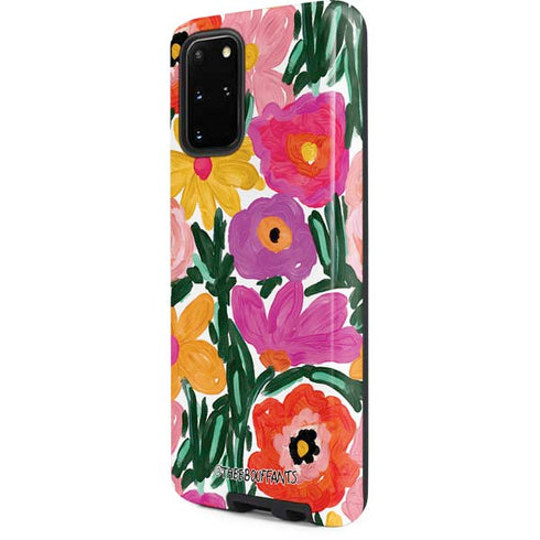 Bouffants and Broken Hearts Painterly Garden Galaxy S20 Plus Pro Case