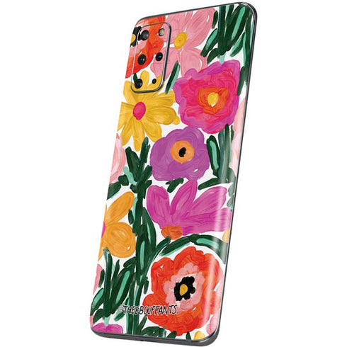 Bouffants and Broken Hearts Painterly Garden Galaxy S20 Plus Skin