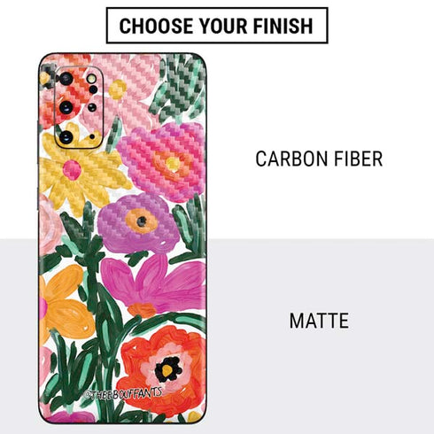 Bouffants and Broken Hearts Painterly Garden Galaxy S20 Plus Skin