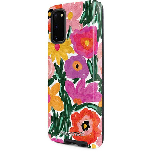 Bouffants and Broken Hearts Painterly Garden Galaxy S20 Pro Case