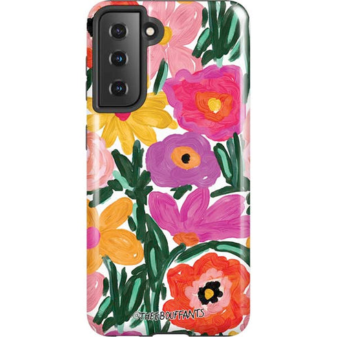Bouffants and Broken Hearts Painterly Garden Galaxy S21 5G Pro Case