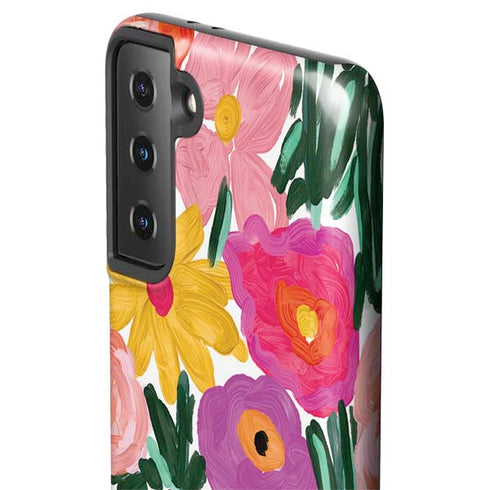 Bouffants and Broken Hearts Painterly Garden Galaxy S21 Plus 5G Pro Case