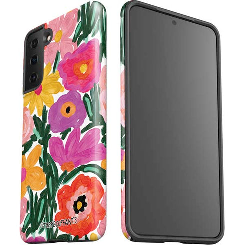 Bouffants and Broken Hearts Painterly Garden Galaxy S21 Plus 5G Pro Case