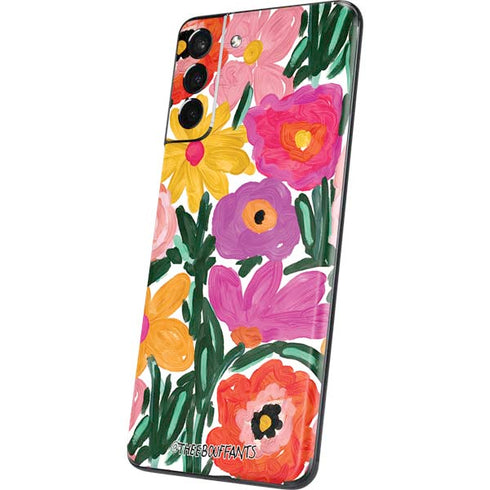 Bouffants and Broken Hearts Painterly Garden Galaxy S21 Plus 5G Skin