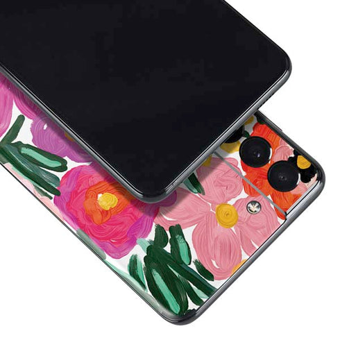 Bouffants and Broken Hearts Painterly Garden Galaxy S21 Plus 5G Skin