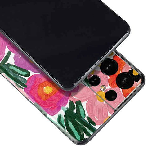 Bouffants and Broken Hearts Painterly Garden Galaxy S21 Ultra 5G Skin