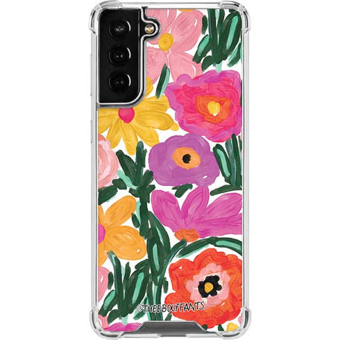Bouffants and Broken Hearts Painterly Garden Galaxy S22 Plus Clear Case