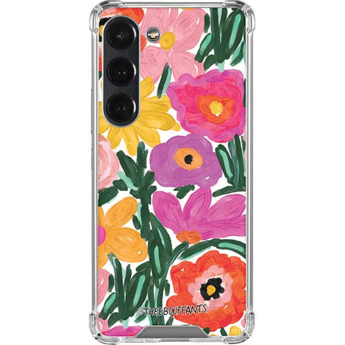 Bouffants and Broken Hearts Painterly Garden Galaxy S23 Clear Case
