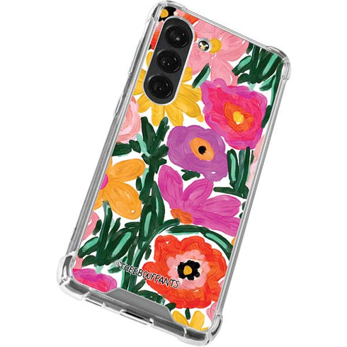 Bouffants and Broken Hearts Painterly Garden Galaxy S23 Clear Case