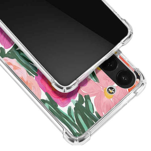 Bouffants and Broken Hearts Painterly Garden Galaxy S23 Clear Case