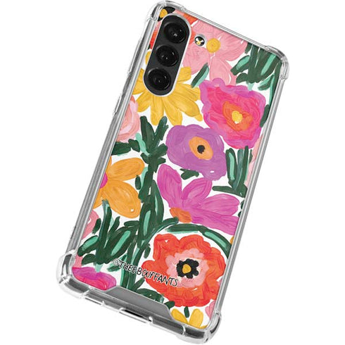 Bouffants and Broken Hearts Painterly Garden Galaxy S23 Plus Clear Case