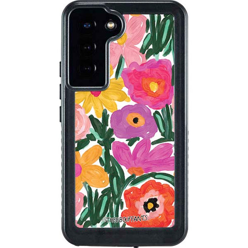 Bouffants and Broken Hearts Painterly Garden Galaxy S23 Plus Waterproof Case