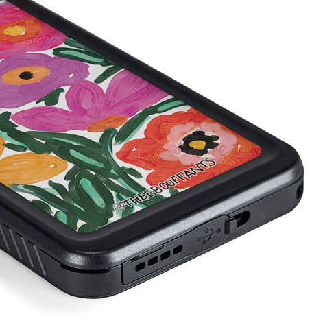 Bouffants and Broken Hearts Painterly Garden Galaxy S23 Plus Waterproof Case