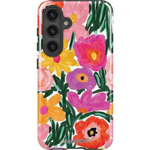 Bouffants and Broken Hearts Painterly Garden Galaxy S24 Plus Impact Case