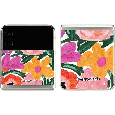 Bouffants and Broken Hearts Painterly Garden Galaxy Z Flip3 5G Skin