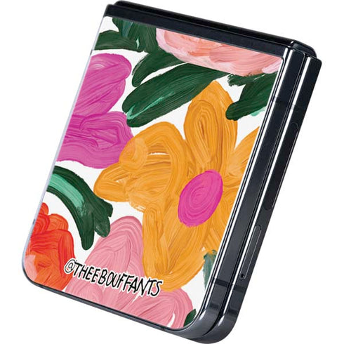 Bouffants and Broken Hearts Painterly Garden Galaxy Z Flip5 5G Skin