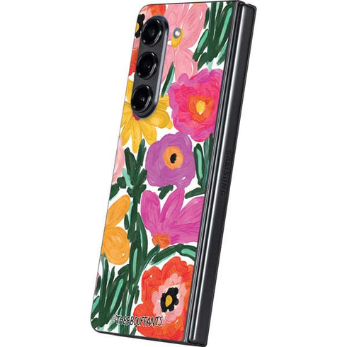 Bouffants and Broken Hearts Painterly Garden Galaxy Z Fold5 5G Skin