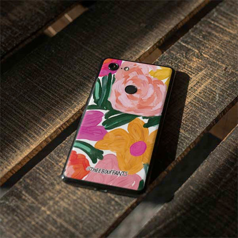 Bouffants and Broken Hearts Painterly Garden Google Pixel 3 Skin