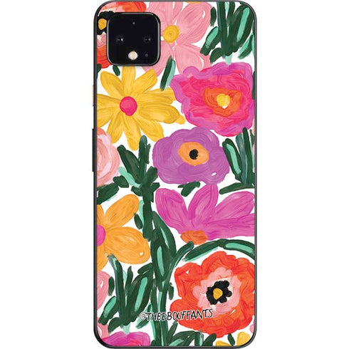 Bouffants and Broken Hearts Painterly Garden Google Pixel 4 XL Skin