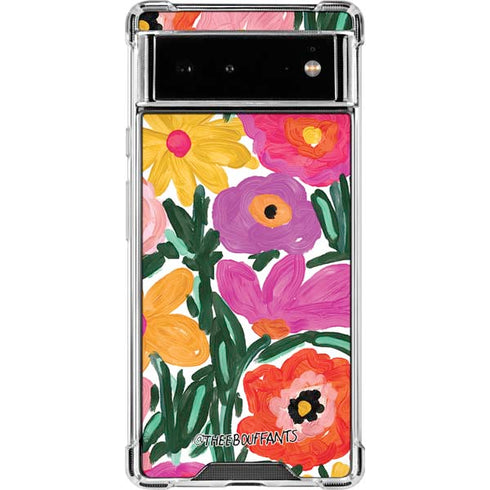 Bouffants and Broken Hearts Painterly Garden Google Pixel 6 Clear Case