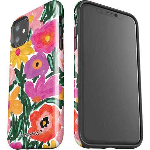 Bouffants and Broken Hearts Painterly Garden iPhone 11 Impact Case
